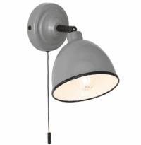 Аплик Brilliant TELIO, Цвят- СИВ , 28W, E14, с кабел и ключ - Снимка 1
