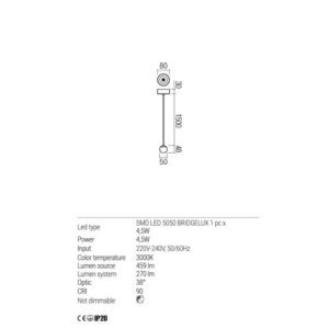 Пендел LED Redo OBO 4.5W 3000K 459lm черен - Image 2