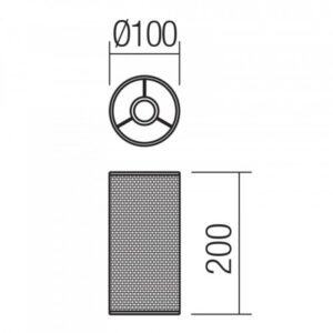 Настолна лампа Smarter SHADOW VE 1x28W E14 черна - Image 2