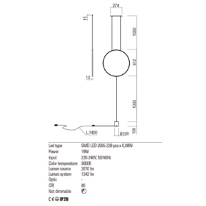 Плафон Redo SLICK LED 19W 3000K - Image 3