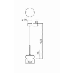 Пендел LED Redo UBIS SU 15W 3000-5000K димируем - Image 2