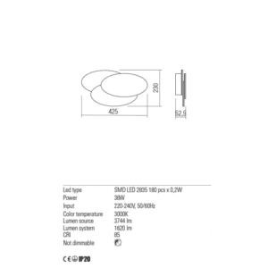 Аплик LED Redo 01-2297 GAMER 3.6W 3000K - Снимка 2