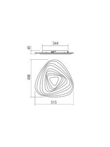 Плафон LED Smarter STRATOS PL TR 93W 3000K/6000K с дистанционно - Image 2