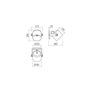 Спот Smarter POOH E27 42W дърво и метал - Image 2