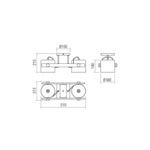 Спот Smarter POOH 2x42W E27 дърво и метал - Image 2