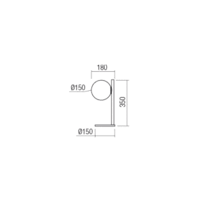 Настолна лампа Redo TALIS E14 28W черен/опал - Снимка 2