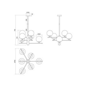 Полилей Smarter 01-2950 с фасунга E14 и димиране - Снимка 2