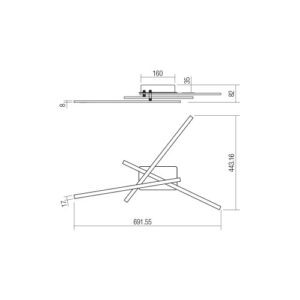 Плафон LED Smarter Yuno 26W 3000K димиращ - Снимка 2