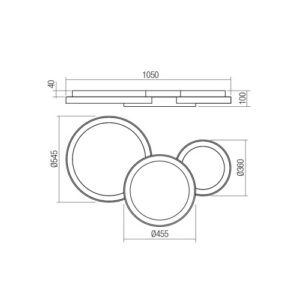 Плафон LED Smarter 7.2W с димер, топла светлина, златист - Image 2