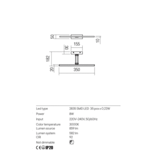 LED аплик за картини REDO 01-3460 LINEAR - Снимка 2