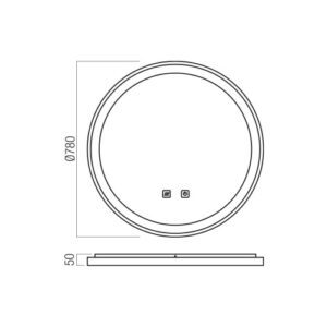 Огледало LED за баня 48W Redo Vanity, регулируема светлина - Снимка 2