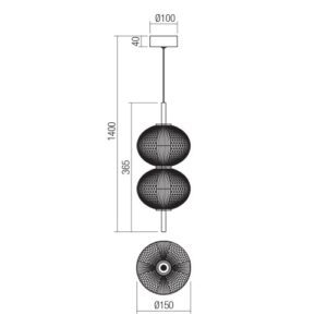 Пендел LED Smarter VENTURA SU 12W 3000K димируем - Image 2