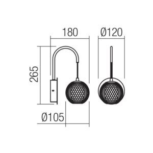 LED аплик SMARTER 01-4037 GIANET AP LED 4W 3000K MGD - Image 2