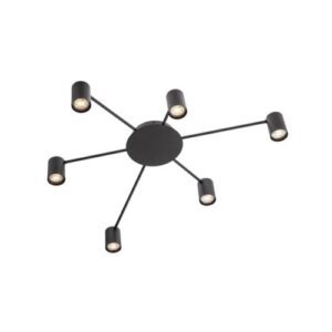 Плафон Smarter NOA GU10 6x10W матово черен