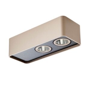 LED луна за външен монтаж REDO 01-4231 YUKI PL LED 10W 2700K SILVER COFFEE/BK TRIAC - Снимка 1