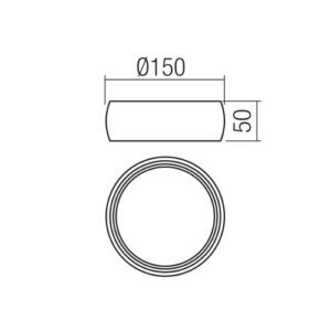 Плафон REDO 01-4318 LED 20W топла светлина - Image 2