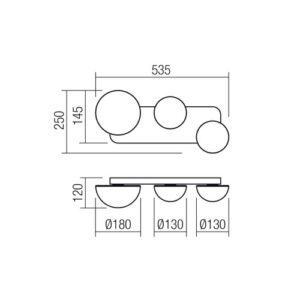 Аплик LED Redo Lumien 18W, димиращ, топла светлина - Image 2