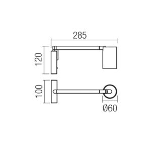 Аплик Redo ROLF AP GU10 10W бял - Image 2