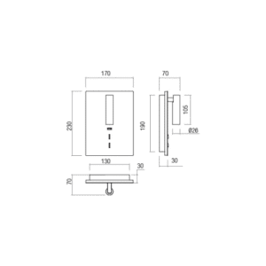 LED аплик с ключ и USB REDO 01-4476 ZEN - Image 2