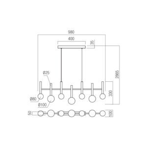 Пендел Redo BOLLA SU LED 32W 2700K димируем - Image 2
