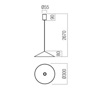 Пендел LED 10W 2700K Redo KONOS античен месинг - Image 2