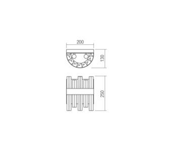 Аплик Smarter LIDO 2x28W E14 меден - Image 2