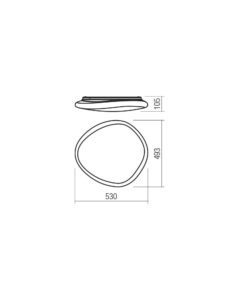 Плафон LED Smarter DREAMER PL 48W 4000K неутрална светлина - Image 2