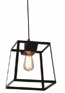 Пендел ACA LIGHTING KS1444P1SBK, E27, 60W, черен метал