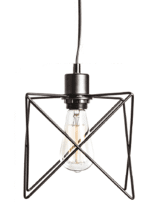 Пендел ACA LIGHTING ANDY E27 1x60W черен метал - Снимка 1