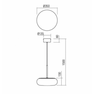 Пендел LED Redo UBIS SU 25W 2700-5000K димируем - Image 2