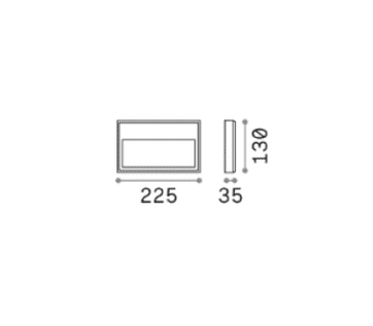 Аплик LED 6W IP65 Ideal Lux FEBE-1, 3000K топла светлина - Снимка 2