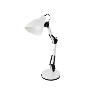 Настолна лампа ACA LIGHTING KINGSTON E27 40W бяла/черна