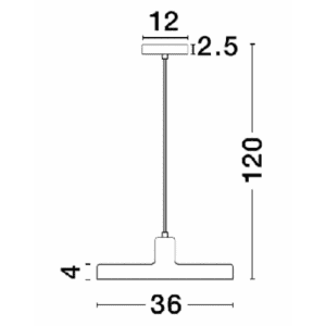 CHIOTO PENDANT LUMINAIRE E27 1X60W IP20 MATT BLACK - Image 2