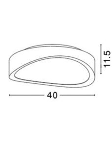 Плафон LED Nova Luce Onda 27W 230V 3000K IP20 - Image 2