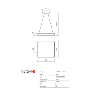 Плафон Redo SCREEN LED 4.8W 3000K матово бял - Image 3