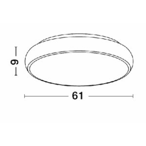 Плафон LED Nova Luce Sandy 60W 3000K бял - Image 2
