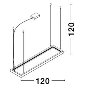 Осветително тяло Nova Luce SIGN, 100W, E27, IP20, черно - Image 2