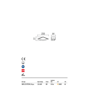 Фасаден аплик Redo CHALET 8W LED 3000K 576lm - Image 2