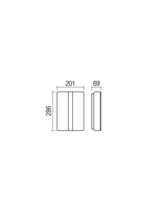 Аплик LED Redo BREDA 12W 3000K IP54 за външна стена - Image 2