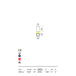 LED фасадна луна за външен монтаж REDO OUTDOOR 90090 QUAD 3000K - Image 3