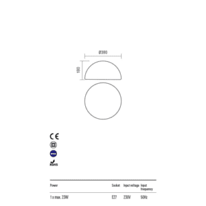 Градинска лампа Redo BLOB E27 23W бяла - Image 3