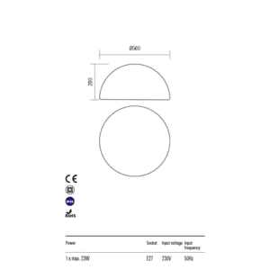 Градинска лампа Redo BLOB E27 23W бяла - Image 3