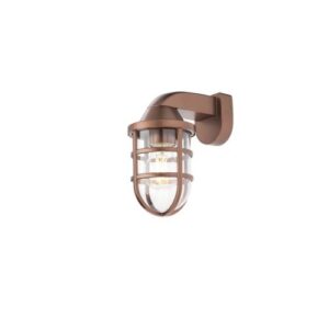 Аплик фасаден Smarter 90206 Cage E27 28W IP44 меден