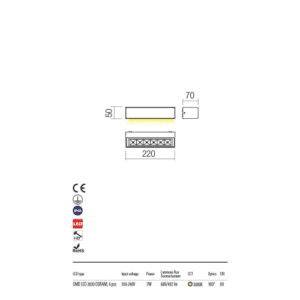 Аплик LED 7W Redo OUTDOOR 90249 AROOS топла светлина - Image 3