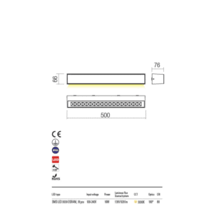 Аплик Redo AROOS 16W LED 3000K бял - Image 3