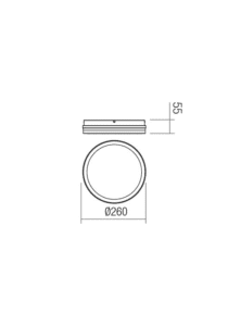 Плафон LED 24W IP54 3000K/6500K Redo Isola - Снимка 2