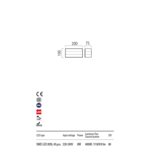 Аплик фасаден Redo Kodiak LED 8W 4000K димируем - Image 2