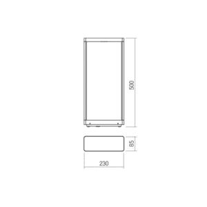 LED градински стълб REDO OUTDOOR 90581 WAKE ST LED 8W IP65 DG 3000K 500MM - Image 2