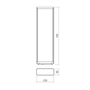 LED градински стълб REDO OUTDOOR 90582 WAKE ST LED 8W IP65 DG 3000K 750MM - Image 2