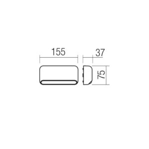 Фасадна луна Redo Sapo AP LED 3W 2700K IP65 бяла - Image 2